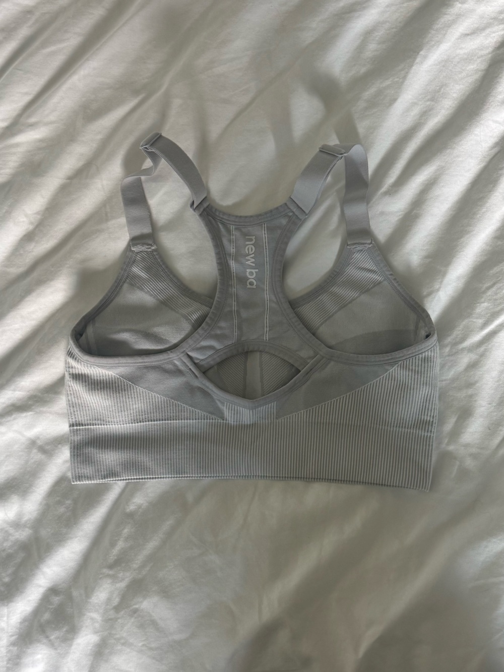 New Balance gray sports bra - Picture 2 of 2